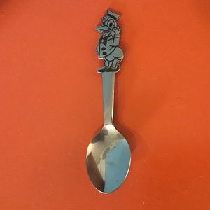 Vintage Japan Disney Donald Duck Bonnie Stainless spoon.